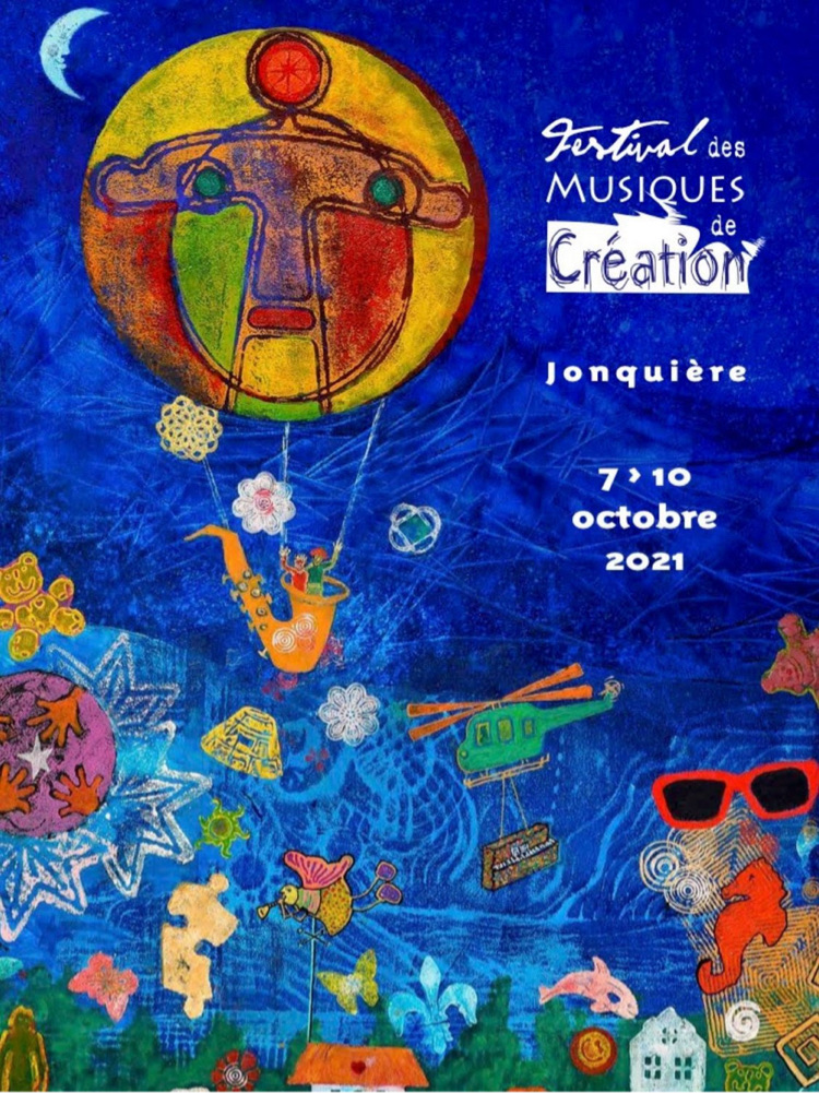 Poster for the Festival des musiques de création 2021
