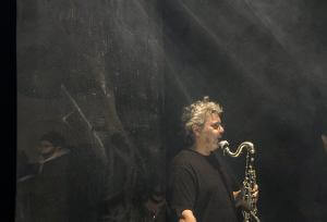 Photo of a saxophone player